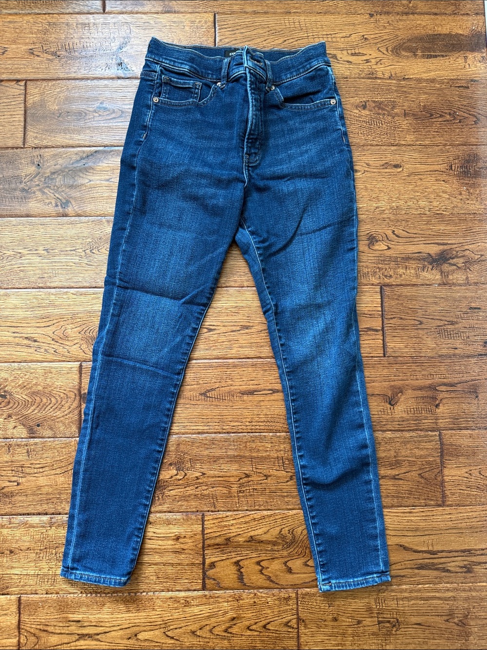 Express Dark Blue Skinny Stretch Jeans